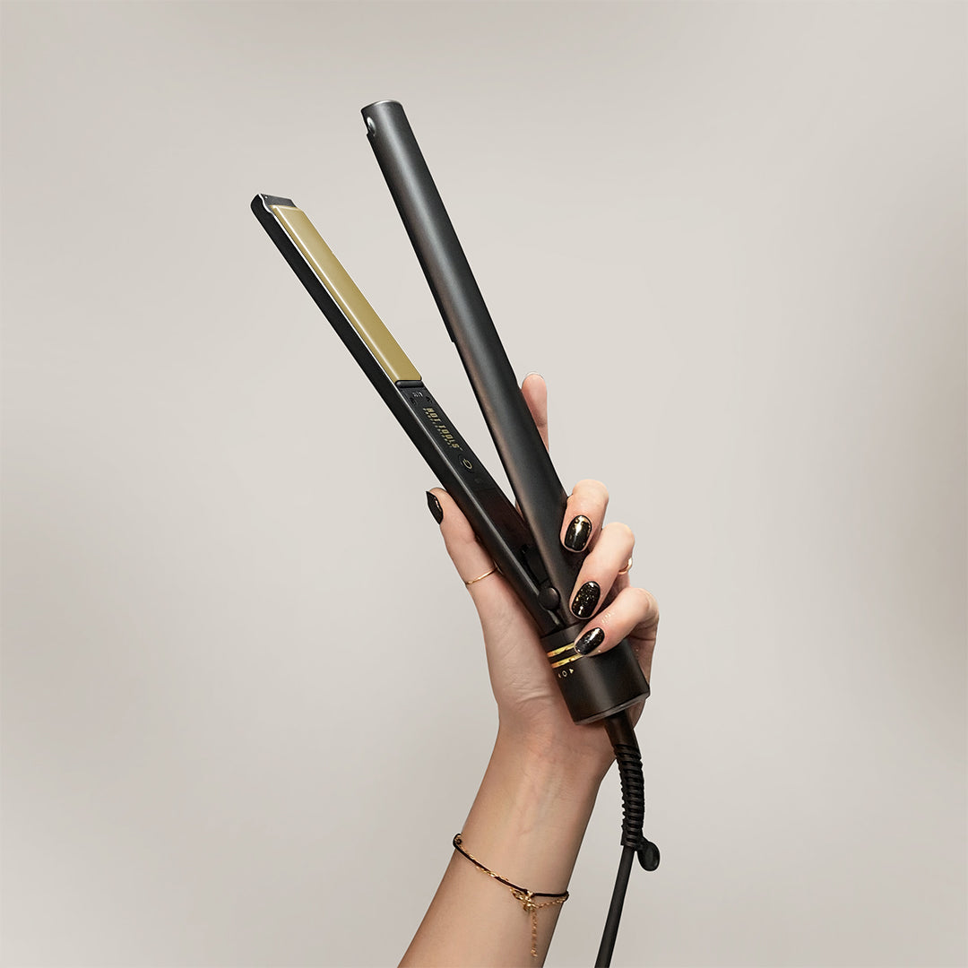 GOLD TITANIUM DIGITAL FLAT IRON